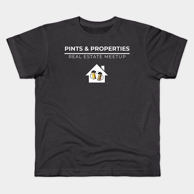 Pints & Properties Kids T-Shirt by Five Pillars Nation